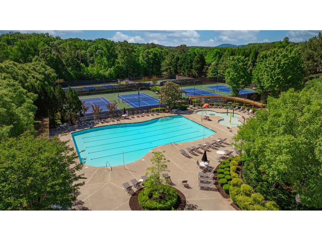 Pool Tennis Aerial